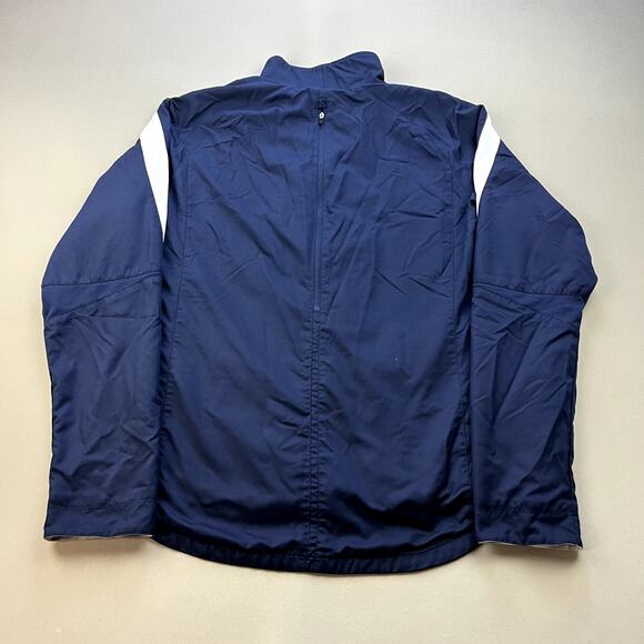 Nike Tennis Jacket Adult XXL Navy Blue Dri-Fit Full Zip Swoosh Logo Sportswear - Picture 6 of 14